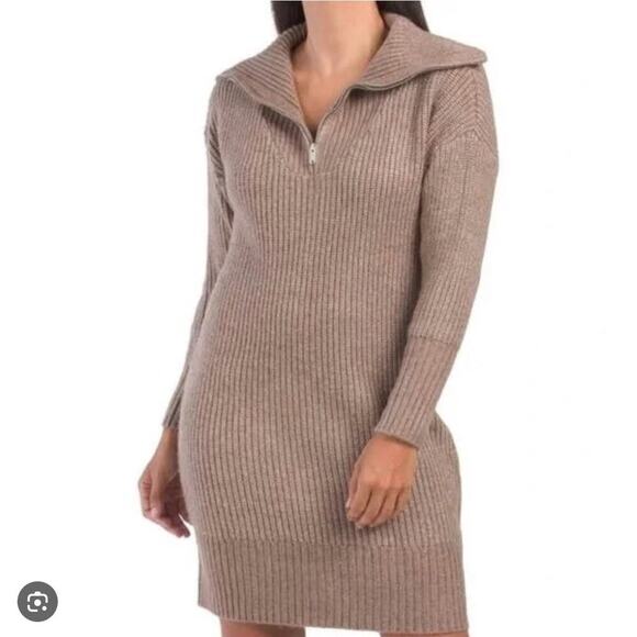 cupcakes & cashmere Dresses & Skirts - Cupcakes & Cashmere Ribbed Knit Sweater Dress Size Medium